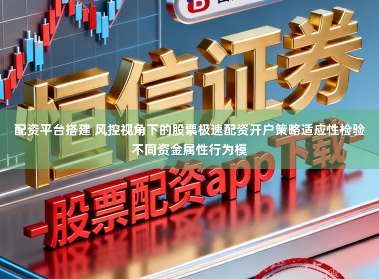 配资平台搭建 风控视角下的股票极速配资开户策略适应性检验不同资金属性行为模